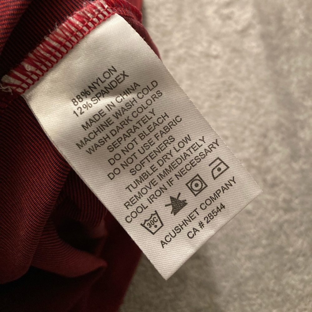 FootJoy 1/4 Zip Pullover Mens Size XL Golf Long Sleeve Activewear Red Logo Nylon - Picture 6 of 11